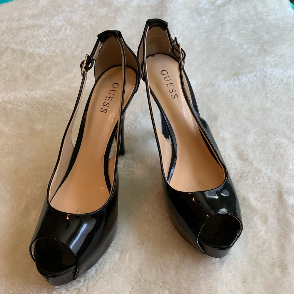 Guess patent leather heels, size 9.5
